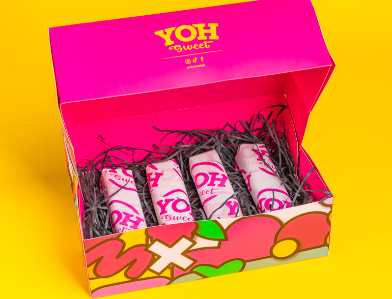 Viral Dubai Kunafa Chocolate Bar Gift Box of 4! Oreo, Biscoff, Bueno, and Pistachio Flavours